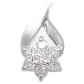Autre Marque Colar de Flores de Diamantes em Ouro Branco Au750 Prata