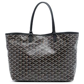 Goyard Black Goyardine Saint Louis PM Black