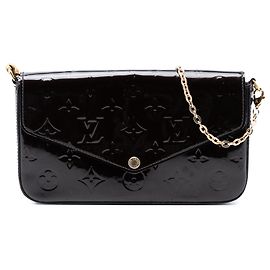 Pochette Felicie Monogram Vernis Violet Louis Vuitton Violet