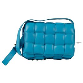 Bottega Veneta Borsa a tracolla con spalline imbottite Blu