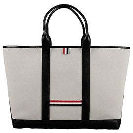 Thom Browne Medium Tool Tote Bag White