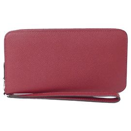 Portefeuille Hermès Azap Long Dragonne en Epsom Marron