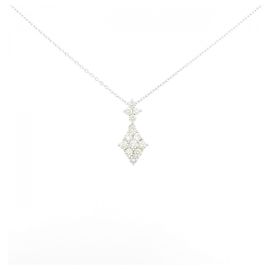 Autre Marque Collar de diamante Au750 Plata