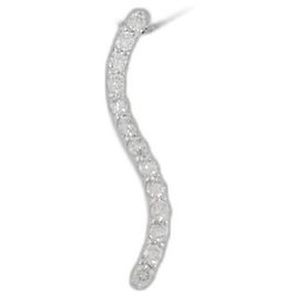 Autre Marque Collana in Au750 e Diamanti Argento