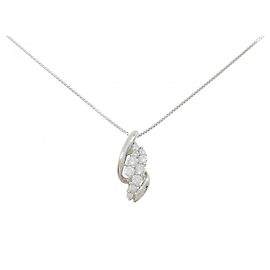 Autre Marque Colar de diamante Platinum PT1000 PT Prata