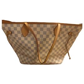 Louis Vuitton Sac Neverfull MM Damier Bleu Blanc