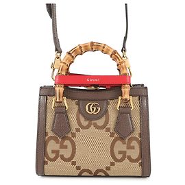 Borsa Gucci Diana Mini Jumbo Marrone Beige