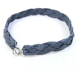 Cinto de couro azul-cinza Chanel Outro