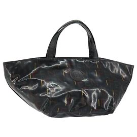 FENDI Handtasche Emaille Schwarz Auth 160708 Schwarz
