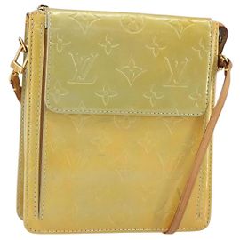 LOUIS VUITTON Monogram Vernis Motto Accessory Pouch Gris M91030 LV Auth 160810 Grey