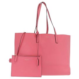 SAINT LAURENT Einkaufstasche Tote aus Leder Rosa Gold Auth 158941A Pink Golden