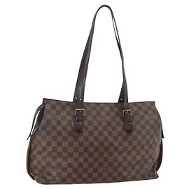 LOUIS VUITTON Borsa Tote Chelsea Damier Ebene N51119 LV Auth 160663 Damier ebene