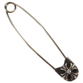 Chrome Hearts Large Safety Pin 1PD Ag925 Silver Auth 157995SAM Silvery