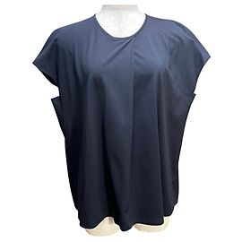 Autre Marque Ballsey TOMORROWLAND Seidenbluse mit Fronttuck Blau Marineblau