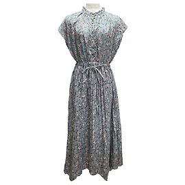 Autre Marque Robe plissée à imprimé floral AS KNOW AS Marron