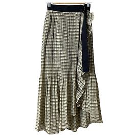 Autre Marque Durchsichtiger Karorock Snidel Beige