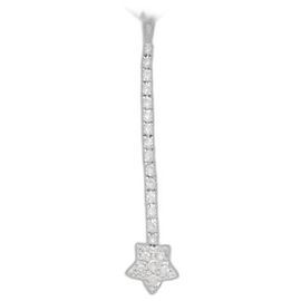 Autre Marque Collana Stella in Diamanti e Oro Bianco Au750 Argento