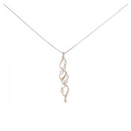 Autre Marque Collar de diamantes K14PG K10PG Rosa