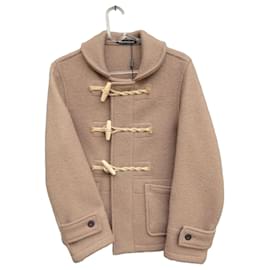 Gloverall Duffle Coat Beige Wool Beige