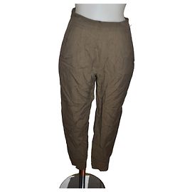 Weekend Max Mara wool and viscose pants khaki Khaki
