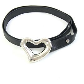 Cinturón en forma de corazón Elsa Peretti de Tiffany & Co. Negro