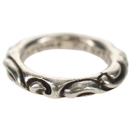 Scroll-Ring Chrome Hearts Ag925 Silber Auth 157985SAM Silber