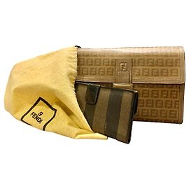 FENDI 2-teiliges Set Schwarz Beige Khaki