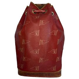 Bolsa de ombro Louis Vuitton Cup Vermelha de Couro Vermelho