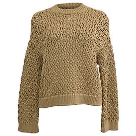 Pull en soie marron tricoté Loro Piana Marron Rouge