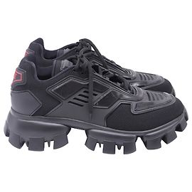 Sneakers Prada Cloudbust Thunder in Maglia di Nylon Nero Nero