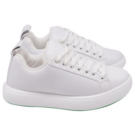 Sneakers Pillow Bottega Veneta in pelle bianca Bianco Crudo