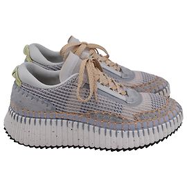 Baskets à plateforme Chloé Nama en nylon recyclé multicolore Multicolore