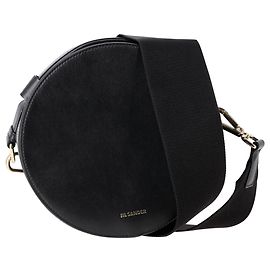 Borsa Drum Piccola Jil Sander in Pelle Nera Nero