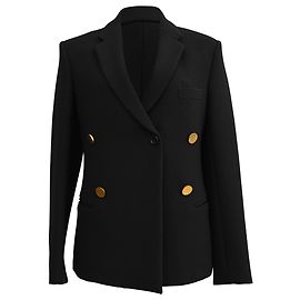 Céline Celine Double Breasted Blazer in Black Wool Black