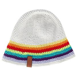 Chapéu bucket de crochê em malha Loewe x Paula's Ibiza em algodão multicolorido Multicor