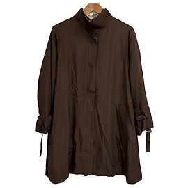 Autre Marque LEONARD FASHION Hidden Placket Coat Brown