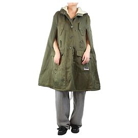 Miu Miu Parka sin mangas forrada de sherpa verde - talla UK 8 Verde