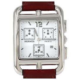 Montre Quartz Hermès Cape Cod Chronographe CC1.910 en Acier Inoxydable Autre