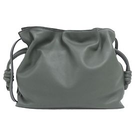 Pochette Flamenco Loewe en cuir de veau Marron