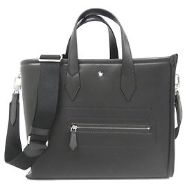 Sac en cuir Montblanc Noir