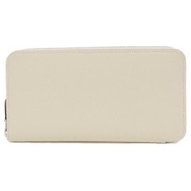 Hermès Hermes EX-LIBRIS Epsom Long Wallet White Other