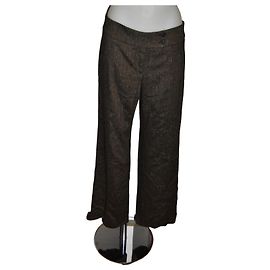Pantalon droit Trussardi en viscose taille 42 Multicolore
