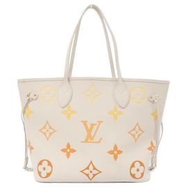 Bolsa Neverfull MM em Monogram Empreinte Louis Vuitton Bege