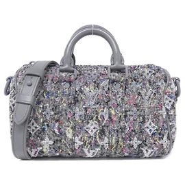 Bolsa Boston Keepall XS em feltro Louis Vuitton Marrom
