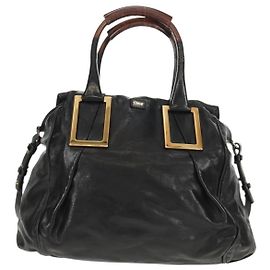 Chloé Chloe Ethel Handbag Leather Black