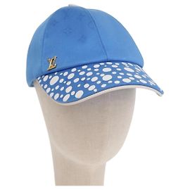 LOUIS VUITTON Boné Monogram Yayoi Kusama Infinity Dot Azul M7068M Auth 159436SM Azul