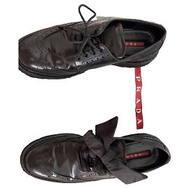 Mocassins Prada en cuir noir Noir