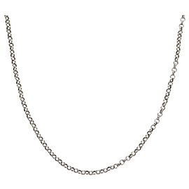 Collar Roll Chain Chrome Hearts Ag925 Plata Auth 157998SAM Plata