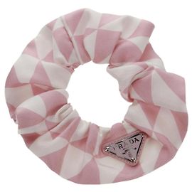 PRADA Shush Presilha de Cabelo Seda Rosa Auth 159612M Rosa