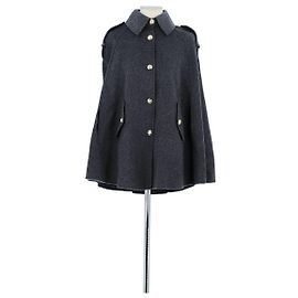 Tara Jarmon Gray wool poncho Grey